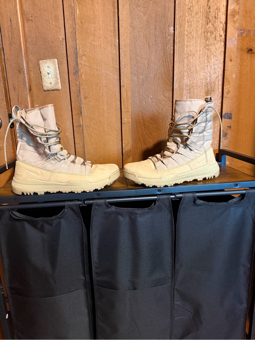 Nike Tactical Lace-Up Boots in Tan